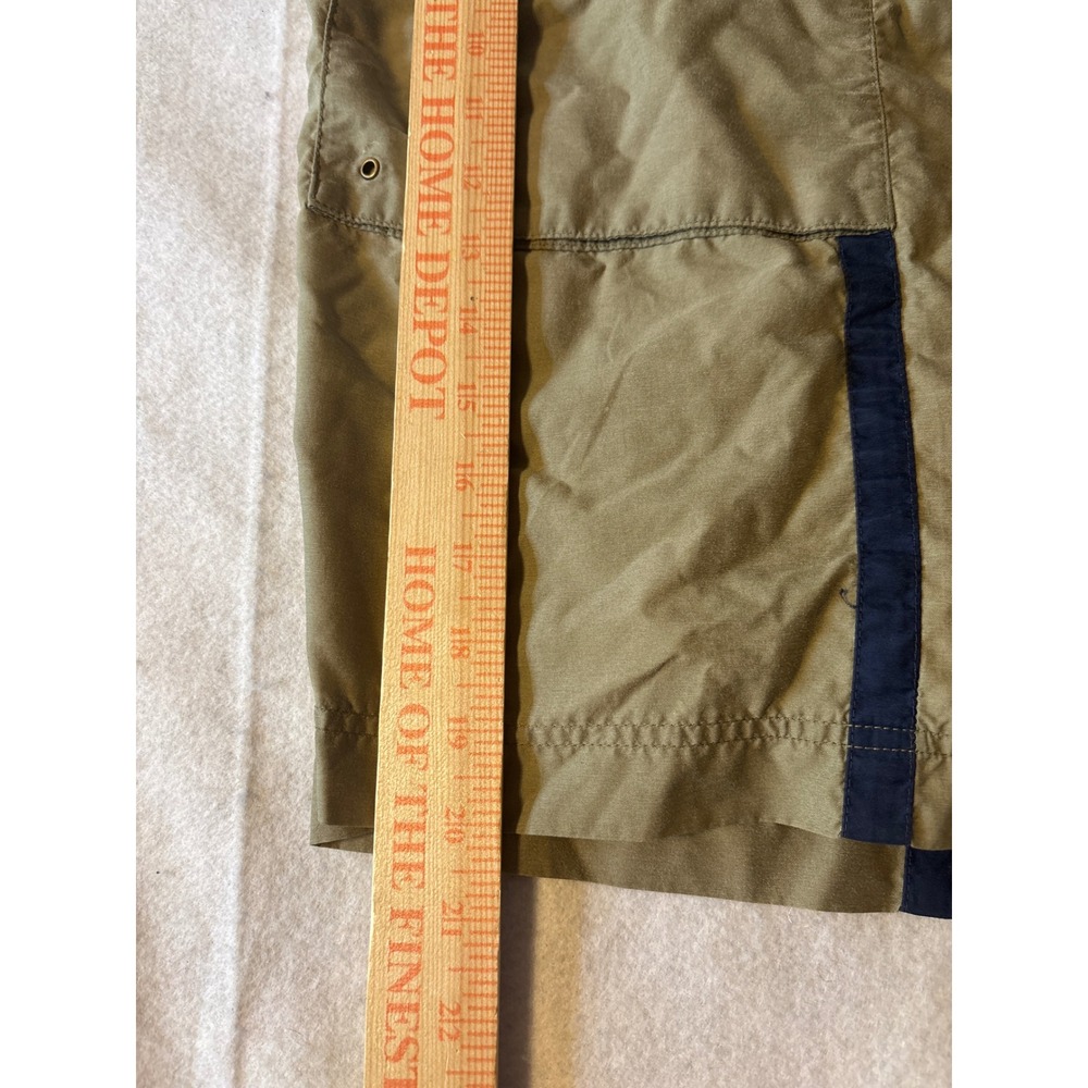 Nike Athletic Shorts Mens Large Khaki Tan Navy Stripe Excellent Mesh Lined - Picture 4 of 13